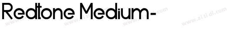 Redtone Medium字体转换